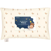 KeaBabies Toddler Pillow 13x18 Fox Tales close-up highlights plush support for growing necks.