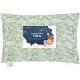 KeaBabies DinoDood toddler pillow front view showing ergonomic neck support