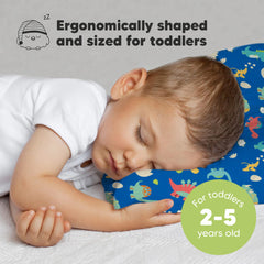 KeaBabies toddler pillow inside-fillers demonstrate plush neck support for toddlers.