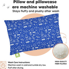 KeaBabies pillow machine washable for quick, easy cleaning