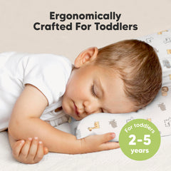 KeaBabies Toddler Pillow Safari Echo packaged image ready for gifting or travel