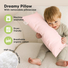 KeaBabies pillow fabric close-up breathable cotton for comfy sleep