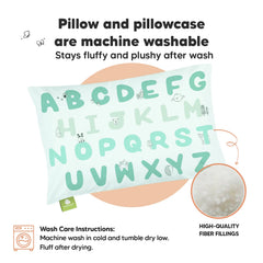 KeaBabies toddler pillow soft breathable fabric for all-season comfort.