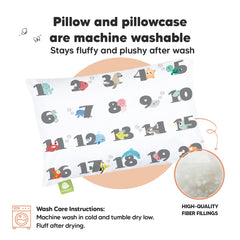 KeaBabies travel-friendly pillow ready for preschool naps on the go