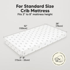 KeaBabies two-pack crib sheets layout demonstrates value and easy swaps during laundry.