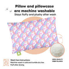 KeaBabies 13x18 pillow with breathable organic cotton cover keeps kids cool.