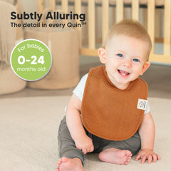 KeaBabies Urban Quin bib pattern closeup shows versatile gender-neutral style.