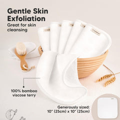 KeaBabies skin-friendly washcloths gentle cleansing for infant cheeks and bodies