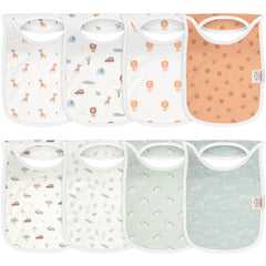 KeaBabies Wilderness pullover bib front view keeps outfits clean and dry