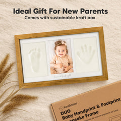 KeaBabies wood-frame close-up emphasizes premium materials for nursery display.