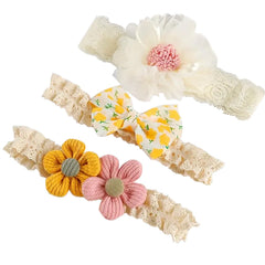 KEAINVRN baby headbands with flower bows in multicolor for adorable outfits and photoshoots