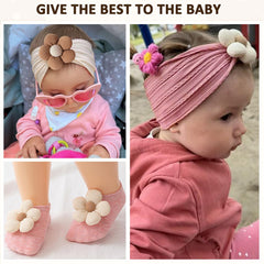 KEAINVRN headband on baby - soft fabric, secure fit for all-day wear