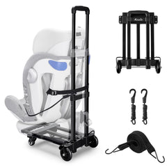 KEDSUM folding hand truck dolly with extended base handles bulky items securely.