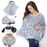 Kefee Kol nursing cover worn silhouette enabling discreet feeding anywhere