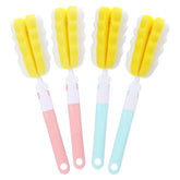 Keggaen bottle brush set with stand provides easy storage and thorough cup cleaning.