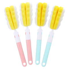 Keggaen bottle brush set with stand provides easy storage and thorough cup cleaning.