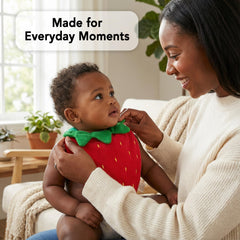 KEIKI CARE hypoallergenic bib fabric showcases skin-friendly materials for sensitive babies.