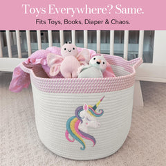 KEMINA multi-purpose-storage-toys-laundry provides organized space for toys and laundry in bedrooms.