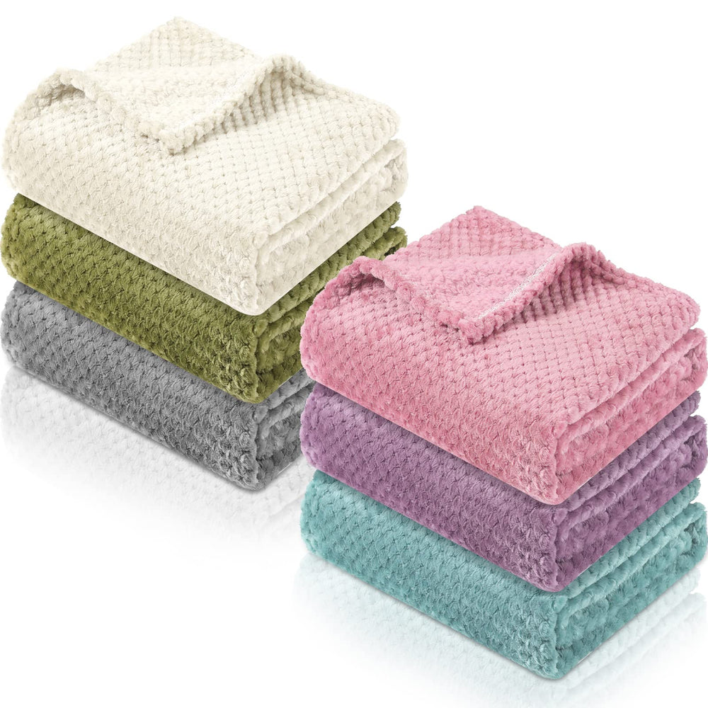 Kenning 6-pcs baby blanket pack: soft, versatile for nursery and travel.