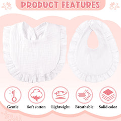 Kenning bib with snap button close, snug fit for infants.