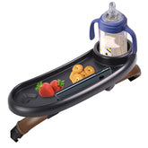 KEUYE Nuna snack tray main view demonstrates 3-in-1 design for convenient meals on stroller rides