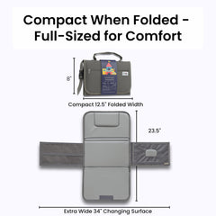 Kewh Jo built-in pouch holds up to five diapers for essentials