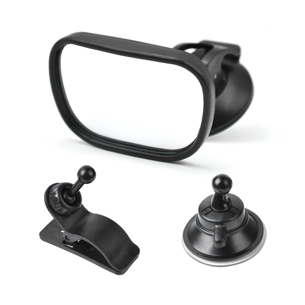 Kewucn baby car mirror compact size provides easy rear-view checks