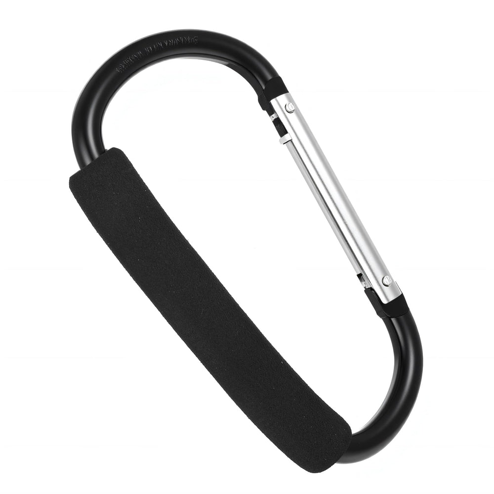 KFHENSOMR stroller hook large carabiner black securing bags on the go