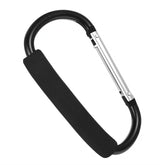 KFHENSOMR stroller hook large carabiner black securing bags on the go