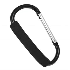 KFHENSOMR stroller hook large carabiner black securing bags on the go