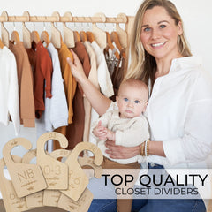 KIBAGA dividers for 0-3 months—quickly size-categorize outfits.