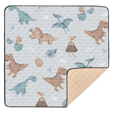 KICPOAY baby play mat dinosaurs scene supports safe tummy time and curious play.