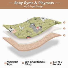 KICPOAY foldable design for portable playtime and easy packing on trips