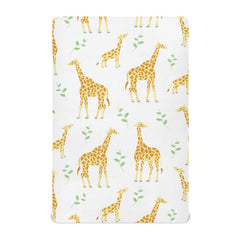KICPOAY fitted crib sheet with yellow giraffe pattern for a cozy, playful nursery.