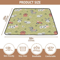 KICPOAY play mat non-slip bottom helps keep surfaces stable for infants