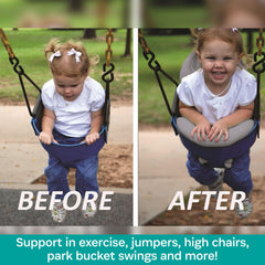 KidCo HuggaPod removable-cover makes cleaning quick and simple.