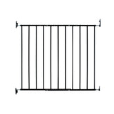 KidCo Safeway gate at top of stairs showing no bottom bar for trip-free passage.