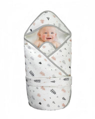 KIDDA newborn swaddle with cotton fabric for comfy, safe naps.