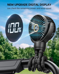 KIDEE Mini Stroller Fan 360 rotation directs airflow precisely for stroller or desk use.