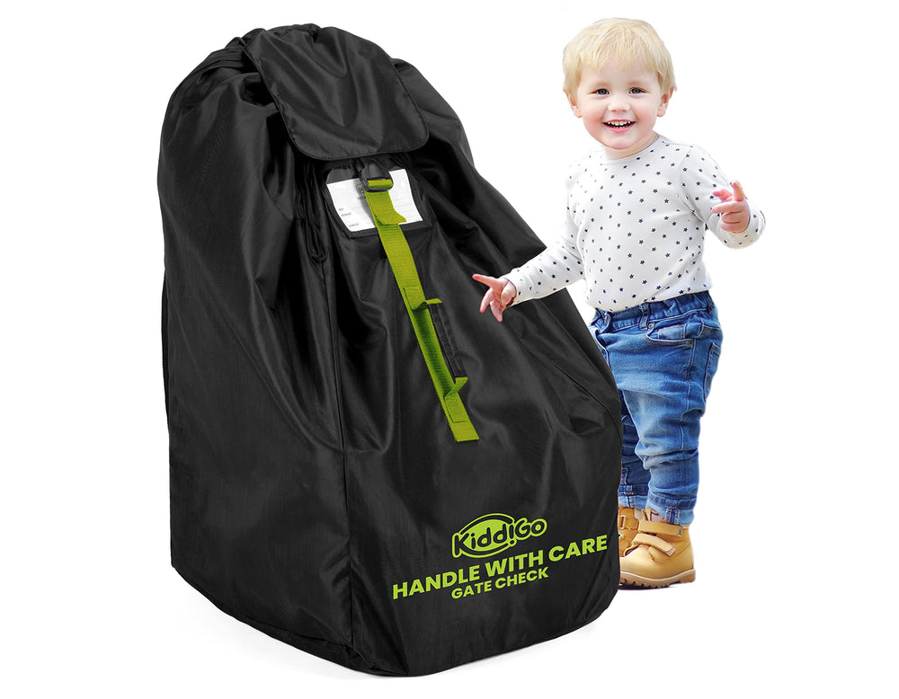 KiddiGo car seat bag front view offers durable protection for travel-ready seats