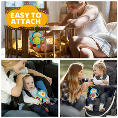 KiddoLab Musical Caesar teether lights highlight engaging visual play.