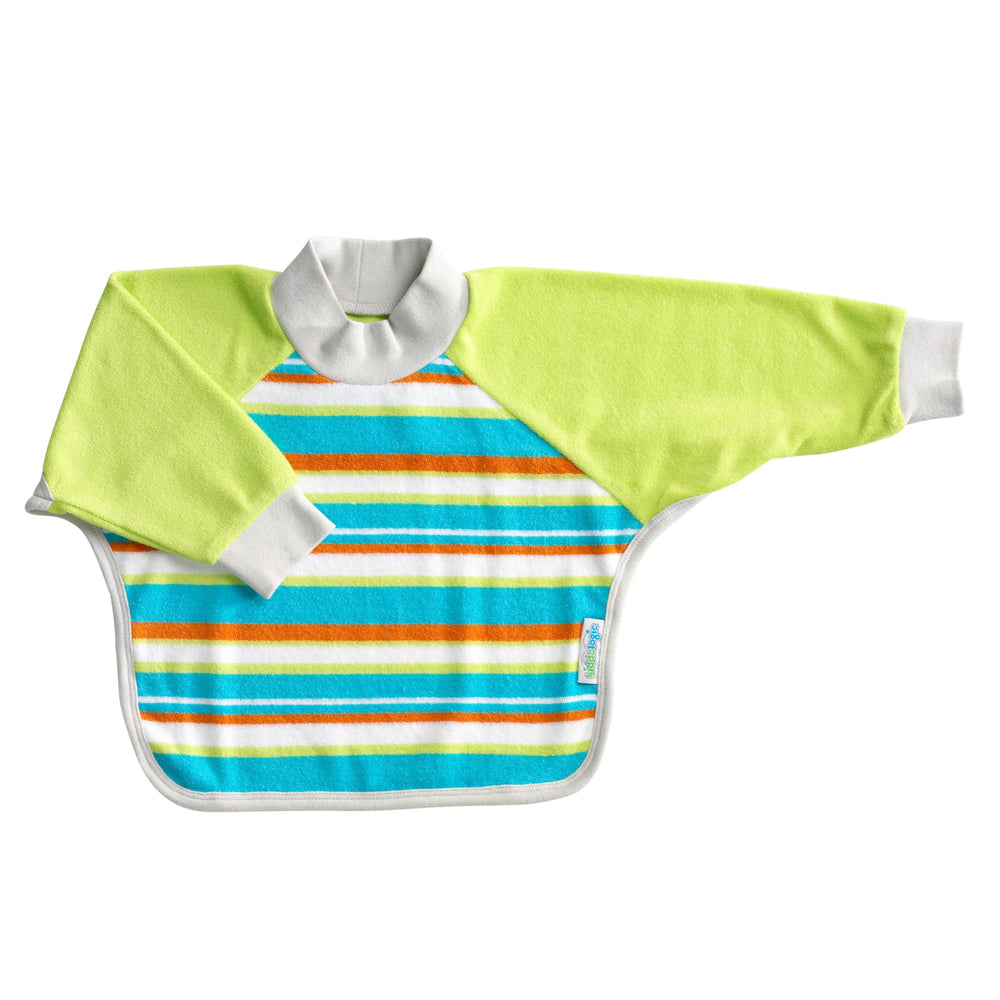 Kiddologic Bibit-all long sleeves protects baby arms during messy meals