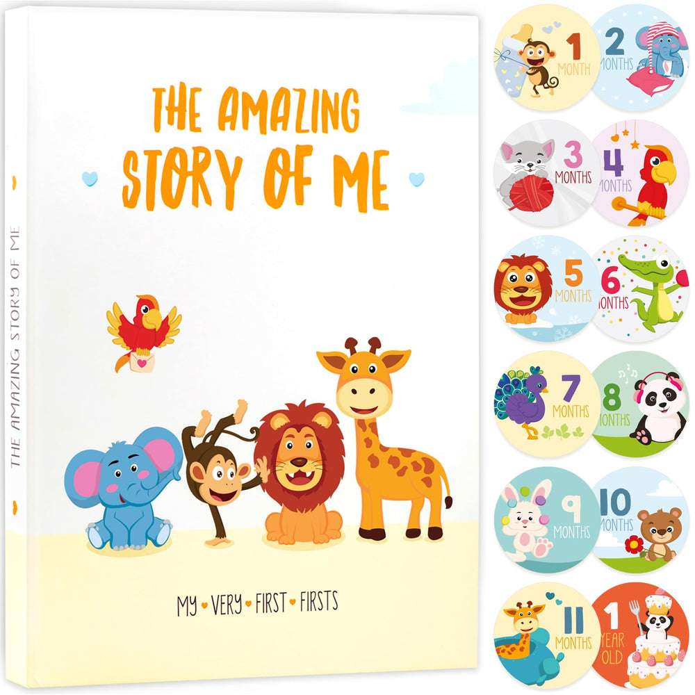 KiddosArt baby memory book cover β durable hardcover for lasting keepsakes.