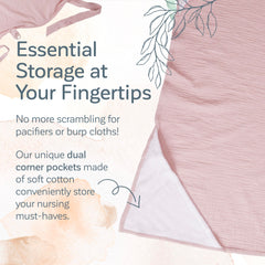 KiddyCare privacy cover includes a secure back strap for hands-free use.