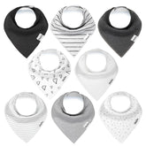 KiddyStar bib front view shows gentle organic cotton for sensitive skin.