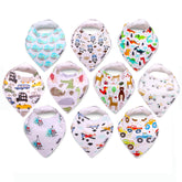 KiddyStar bib front view with soft organic cotton for sensitive skin