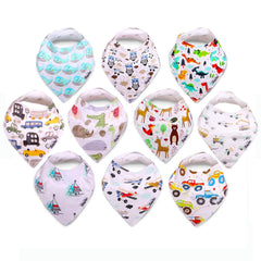 KiddyStar bib front view with soft organic cotton for sensitive skin