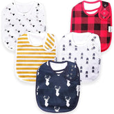 KiddyStar bib close-up shows soft organic cotton for sensitive skin