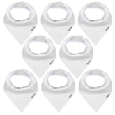 Kiddystar organic cotton bib front view shows soft fabric ideal for sensitive skin