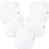KiddyStar organic cotton bib front view promotes gentle skin contact and keeps outfits dry.